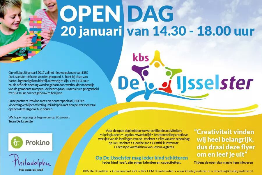 Nieuws: opening en open dag basisschool De IJsselster