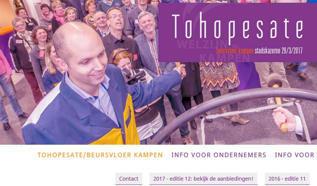 Nieuws: deelname aan maatschappelijke ruilbeurs Tohopesate!